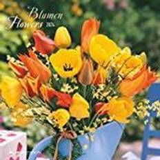 Alpha Blumen 2024 Broschürenkalender 30x60 geöffnet