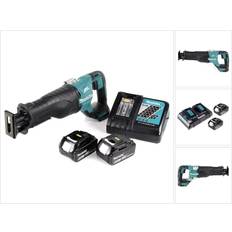 Makita Scies Alternatives Makita djr 187 18 v li-ion akku reciprosäge 2 x 6,0 ah akku ladegerät