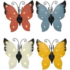 Juguetes Inflables Lumineo Mm_unverified_brand Luz solar metalica con forma de mariposa 17,8x6x4cm colores surtidos