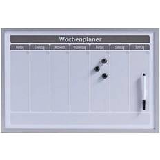 Grå Brochurestativer Zeller Magnettavle Wochenplaner 60 x 40 cm