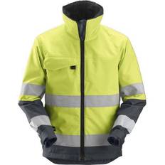Snickers Core High-Vis Insulated Jacket Class 3 - Yellow/Steel Grey