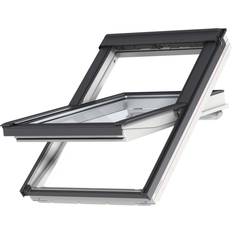 Fenster Velux Schwingfenster GGU UK08 0066 Kunststoff ENERGIE PLUS 134x140 cm Weiß Holz, Aluminium Dachfenster Dreifachverglasung