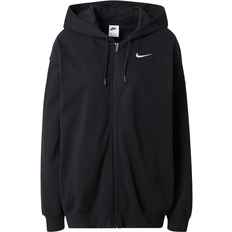 Nike Sportswear Women's Oversized Full Zip Hoodie - Black/White