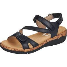 Remonte Hjemmesko & Sandaler Remonte Wedge Heel Sandals - Black