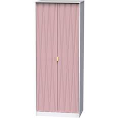 Pink Clothing Storage B&Q Diamond Ready AssembledTall Wardrobe