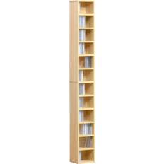 Furniture Homcom Tower Multimedia Organizer Brown Book Shelf 175cm