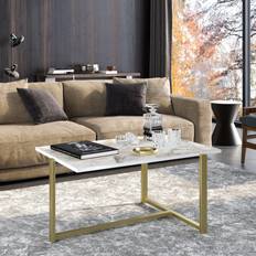 Gold Coffee Tables Decorotika Merideths Metal Coffee Table