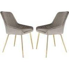 Pink Kitchen Chairs Home Garden Direct Hamilton Titanium Golden Plated Kitchen Chair 2pcs