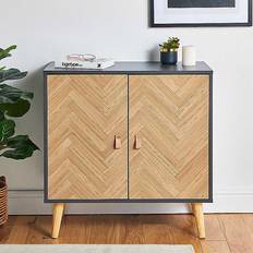 VonHaus Herringbone Sideboard Storage Cabinet