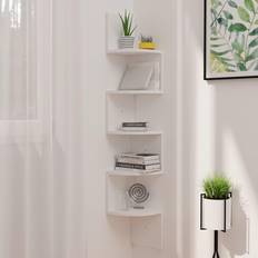 vidaXL Corner Engineered Wall Shelf