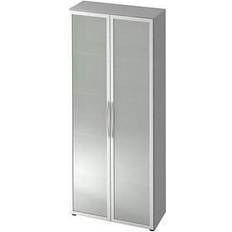 Roulettes Vitrines en verre Armoire Akzent 2 Portes 4 Tablettes Vitrine en verre