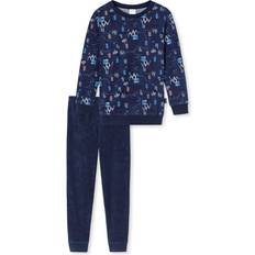 Schiesser Pyjama Bergwelt dunkelblau