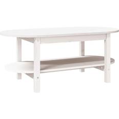 vidaXL Massivt Fyrretræ 110 x 55 x 45 cm Sofabord