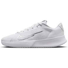 Silber Schlägersportschuhe Nike Court Vapor Damen-Tennisschuh für Hartplätze weit Weiß