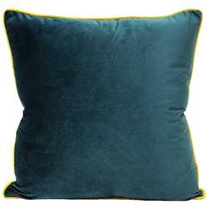 Paoletti Meridian Soft Velvet Piped Complete Decoration Pillows Turquoise