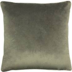 Paoletti Meridian Soft Velvet Piped Complete Decoration Pillows Black