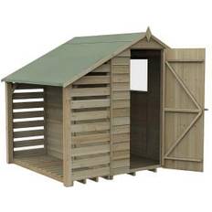 Outbuildings Forest Garden 6 4Life Overlap Pressure Treated Windowless Shed (Building Area )