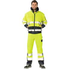 6XL Vêtements de travail Planam Warning Protection Comfort Jacket EN471/343 jaune/marine