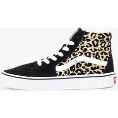 Vans leopard sk8 Vans Grade School Sk8-Hi Flocked Leopard Black