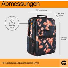 HP Tasker HP Bærbar Computer Rygsæk Campus XL - Baltic Blue/Lys Orange