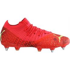 Herre - Røde Fotballsko Puma Future 1.4 MxSG M - Fiery Coral/Fizzy Light/Black/Salmon