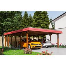 Gartenhäuser SKAN HOLZ Skan Holz Carport Spreewald Alu-Dach (Gebäudefläche )