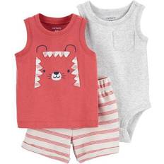 Carter's Baby Boys 3-pc. Short Set, Months, Red Red