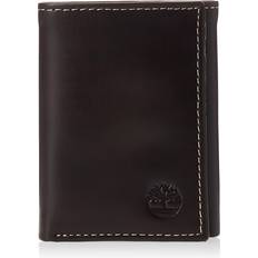 Men's Leather Trifold Wallet - Brown