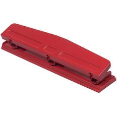 Red Hole Punchers Jam Paper & Envelope Metal 3 Hole Punch