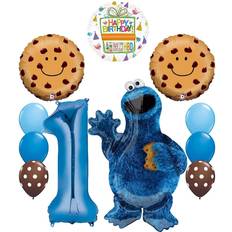 Sesame street birthday Mayflower Sesame street cookie monsters 1st birthday party supplies