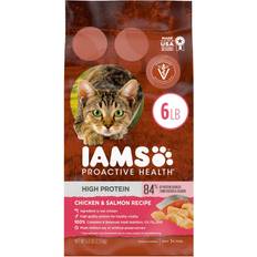 IAMS Cat Pets IAMS Proactive Health High Protein Chicken & Salmon Recipe Adult Premium Dry Cat Food 6lbs