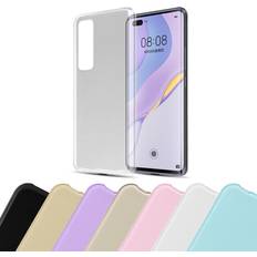 Cadorabo TPU Ultra Slim AIR Cover Huawei Nova 7 Pro 5G Smartphone Hülle, Schwarz