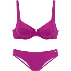 s.Oliver T-shirt Bra Bikini Set - Fuchsia