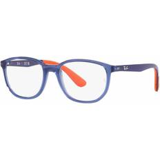 Orange Brillen Ray-Ban Rb1619 Kids Blau Auf Orange Fassung Klar Glas Polarisiert 49-16 Blau auf Orange 49-16