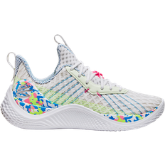 Man - Silver Basketball Shoes Under Armour Curry 10 Splash Party Low Top Shoes - Multicolor