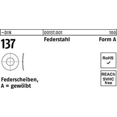 Unterlegscheiben DIN 137 Federstahl blank A 8 KP