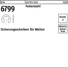 Unterlegscheiben DIN 6799 Federstahl blank 3,2mm
