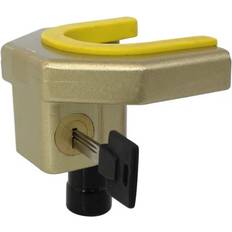 Trailer Locks Carpoint drawbar lock Deluxe steel gold