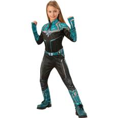 Rubies Kids Deluxe Captain Marvel Kree Suit Costume Green