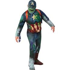 Captain america costume Rubies Zombie captain america costume mens halloween marvel fancy dress