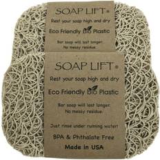 Bath & Shower Products lift for bar soap bone tan set of 2 eco bio plastic