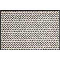 Wash+Dry Duo Door Mat 50 x 75 cm Brown White, Brown, Beige
