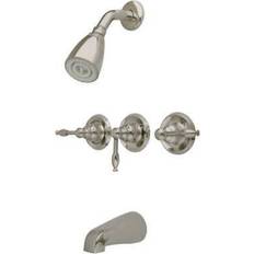 Kingston Brass Modern Tub/Shower Satin-Nickel Faucet Grigio