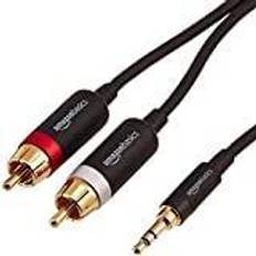 Amazon Basics Adapter Till Ljudkabel 3,5 AUX Till 2 RCA 2,4 m