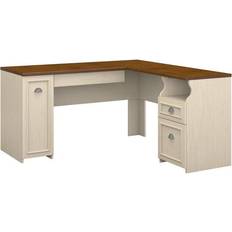 Maple l shaped desk Bush Fairview L Shaped Writing Desk 59.5x59.5"