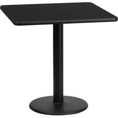 Dining Tables Flash Furniture 24 Square Black Laminate Top Dining Table