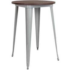 Silver Bar Tables Flash Furniture CH-51090-40M1-SIL-GG 30" Bar Table