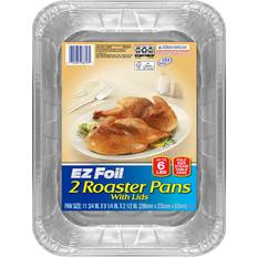 Silver Roasting Pans EZ Foil - Roasting Pan 2pcs 9.3"