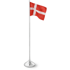 Hvite Dekorasjoner Rosendahl Table Flag Danish Dekorasjon