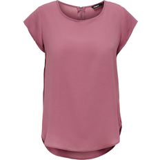 Only Vic Loose Short Sleeve Top - Pink